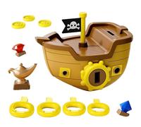 Générique Kids Pool Dive Treasure Hunt Toy Set | 3D Printed Material, 7.9in X 5.9in X 5.9in, Pirate Ship Game | Sinkable Keys, & Gems for Swimming Pool | Outdoor Summer Party Gift
