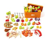 Générique Kids Pretend Play Kitchen Set | Realistic Educational Fun | 26.5x12cm | Cooking Food Toys | Interactive Culinary Kit | Early Development Activity | for Home Birthday Daycare Pa
