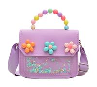 Générique Kids Purse, Cute Flower Bag Toddler Girls, 5.12x2.17x4.33 inches Lightweight Clutch Wallet with Adjustable Strap for Baby, Preschoolers, Teens, Teenagers, Daughter, Children