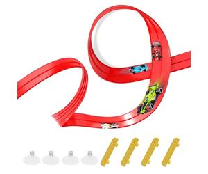 Générique Kids Race Track Set - Cool Racing Cars, Fast Action Vehicles with Sturdy Build, Twist Loop Tracks, Remote Control Fun, Exciting Game for Boys Birthday Christmas Home School Kindergarten