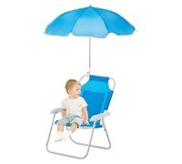 Générique Kids Reclining Beach Chair, Adjustable Umbrella, 18.5x14.57x11.81 inches Vibrant Colors & Weather Resistant Fabric, Portable Outdoor Seat for Lawn, Travel, Picnic, Garden, Fishing