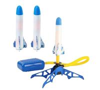 Générique Kids Rocket Launcher - LED | 100ft High-Flying STEM Toy, Air Powered Foam Rockets with Adjustable Launcher Stand for Boys and Girls Ages 3+ Years Old for Outdoor Garden Yard Play