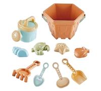 Générique Kids Sand Toys, Bucket Shovel Set, Watering Can Accessories, Durable Material, 10-Piece Sand Play Set, for Boys, Girls 3+, Outdoor, Backyard, Playground, Garden, Seaside, Lake Shore Use