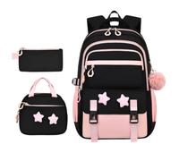Générique Kids School Backpack Set - 3 Piece Star Print Bookbag