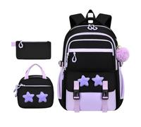 Générique Kids School Backpack Set - 3 Piece Star Print Bookbag