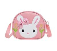 Générique Kids Sling Bag - 17x15x5cm Cute Rabbit Pattern Bag, Portable Coin Purse Small Travel Cartoon Bags Shoulder Bags For Girls Boys Children, Toys Travel Outdoor