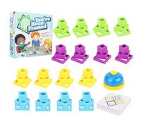Générique Kids Stacking Blocks, Preschool Learning Puzzle Sensory Toys, Interactive Parents and Kids Board Game, Ideal for Thanksgiving, Birthday, Early Development, Cognitive Growth