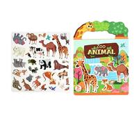 Générique Kids Sticker Book - Quiet Toy Workbook Game, Reusable Activity Book, Early Learning Educational Series, Toys & Games Category, for 0-3 Years Old Boys Girls Travel School Kindergarten