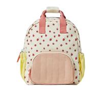 Générique Kids Strawberry Backpack, Fruit Print Canvas Daypack, Adorable Fruit Pattern Schoolbags, Multifunctional Schoolbag for Hiking, Running, Travel and Everyday Adventures, Cute Girls