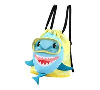 Générique Kids Swim Bag - Shark Design Waterproof Backspack With Shoe Compartments | Dry Wet Separated Sport Bag - For Shopping Dance Travel Gym Beach Age 3 And Up Boys Girls
