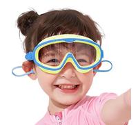 Générique Kids Swimming Goggles - 20x10x3.7cm | Anti-Fog HD Large Frame UV Protection Silicone Earplugs Polycarbonate Waterproof Comfortable Boys Girls Age 3-15 Pool Training Beach Set