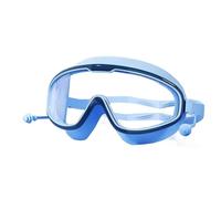 Générique Kids Swimming Goggles - 20x10x3.7cm | Anti-Fog HD Large Frame UV Protection Silicone Earplugs Polycarbonate Waterproof Comfortable Boys Girls Age 3-15 Pool Training Beach Set