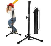 Générique Kids Tee Ball Stand | Oxford Cloth, Iron Pipe, Net, 7x7ft | Portable Batting Tee | Baseball Practice Tripod for Ages 3-8, Includes Handbag & Rubber