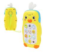 Générique Kids Toy Phone, Pretend Cellphone, Light and Sound Interactive Educational Toy, Early Learning Fun for Boys Girls Home Car Travel Stroller Classroom Playroom Birthday Gift Preschooler