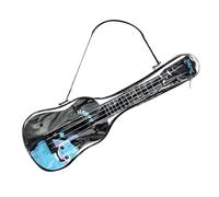 Générique Kids Ukulele Guitare Ukulélé Jouet Éducatif Débutant à Quatre Cordes en PP avec Sac et Pick Fonction Réglage des Cordes Adapté pour École Fête, Noir