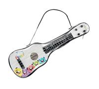 Générique Kids Ukulele Guitare Ukulélé Jouet Éducatif Débutant à Quatre Cordes en PP avec Sac et Pick Fonction Réglage des Cordes Adapté pour École Fête, Blanc