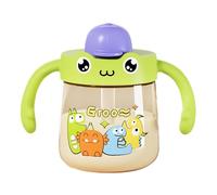 Générique Kids Water Bottle - Child Drink Container, Student Beverage Cup, Cute Printed Sipper with Handle Grip | Reusable pp Hydration Flask, Lightweight Leakproof Drinking Bottle for School Travel