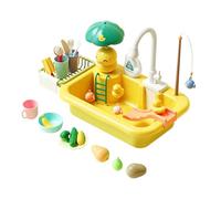 Générique Kids Water Play Table | Outdoor Splash Water Activity Table with Pump Flow System ABS Sensory Toy Set | Backyard Pool Summer Activity Toy for Boys Girls Age 4-8 with 26 Accessories