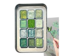 Générique Kids Watercolor Paints, Glitter Art Set, Washable Drawing Colors, Safe Pigment Palette, Portable Painting Kit For Preschool Beginners Classroom Craft Birthday Present