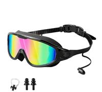Générique Kiggles Goggles, Kiggles Safe and Smart Swim Goggles for Kids, HD Waterproof and Anti-Fog UV Swimming, for Swim,Beach (Black 2 (Adult 14+))