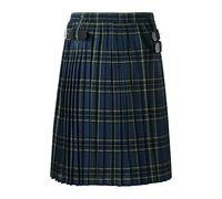 Générique Kilt Irlandais Homme, Kilt Ecossais Homme Bleu Complet Taille Élastique Jupe Plissée Médiévale en Coton Longue Grande Taille Steampunk À Séchage Rapide Chic Cosplay Tartan Irlandais