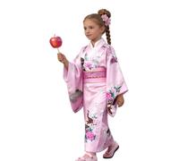 Générique Kimono Costume Robe | Robe Traditionnelle En Tissu De Soie À Imprimés Floraux,Costume Enfant Japonaise | Pour De 2 À 10 Ans Anniversaire, Théâtre, Scène Rassemblement, Fête