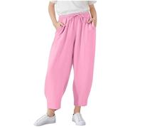 Générique Kinder Jogginghose Pantalons Confortables pour Filles à Porter au Quotidien. Pantalons Courts élégants pour Enfants,Parfaits Le Printemps et l'été.(9-10 Ans)