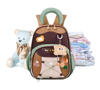 Générique Kinder Schulrucksack - 32cm Nylon Cartoon Design | Leichter Wasserdichter Rucksack Mit Verstellbaren Gurten Für Und Mädchen 3-6 Jahre - Ideal Für Kindergarten, Vorschule Und Grundschule