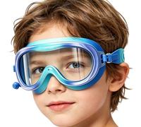 Générique Kinder Schwimmbrille,Anti-Beschlag Weitwinkel Poolbrille Mit Ohrstöpseln, Schwimmbrille Mit Verstellbarem Band | Für Kinder Von 3-14 Jahren See Wasserpark Fluss Urlaub Sommer Outdoor