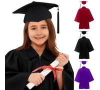 Générique Kindergarten Graduation Caps and Gown | Graduate Outfits | Kindergarten Graduation Gown Set | for Celebration Banquet Party Boys Girls School Ceremony Assembly Class Photos Gathering