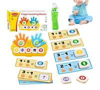 Générique Kindergarten Math Game | Finger Counting Board,Early Development Toys,for Boys Girls Home School Playroom Homeschooling Summer Camp Kindergarten Preschool Birthday Holiday
