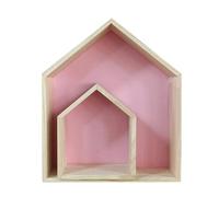 Générique Kinderlagerregal - Hausform Rack, Naturholz Cubby | Custom Shadow Box, individuelle große und Kleine Kindergarten -Set Custom -Holzorganisatorin für Kinderzimmer und Spielzeugdisplay