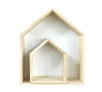 Générique Kinderlagerregal - Hausform Rack, Naturholz Cubby | Custom Shadow Box, individuelle große und Kleine Kindergarten -Set Custom -Holzorganisatorin für Kinderzimmer und Spielzeugdisplay