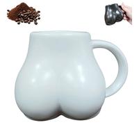 Générique Kiss My Whole Ass Mug, Kiss My Whole Ass Coffee Mug, Creative and Interesting Hidden Text Coffee Mugs, Humorous Glass (White)