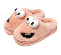 Générique Kissing Slippers, 3D Funny Cute Non-Slip EVA Thick Sole Tongue Big Eyed Dog Slippers, Unisex Cartoon Comfy Slipper (Pink,8-9 Women/7.5-8 Men)