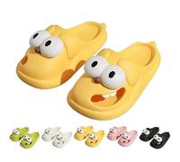 Générique Kissing Slippers, Soulmate Slides, 3D Big Eye Dog for Couples- Cute Cartoon House Shoes, Non-Slip Thick Sole, for Indoor (Yellow,40-41)