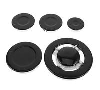 Générique Kit 11 Pièces de Chapeaux de Brûleur à Gaz en Métal pour Cuisinière Encastrée Couvercles de Rechange Multi-Usage Fixation Sécurisée Chauffage Homogène Accessoires pour Plaque