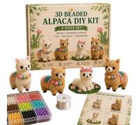 Générique Kit Animaux en Perles - Adorable Ensemble De Mini Jouets Colorés Faits Main | Kit Animaux En Perles | Pour Adultes Famille Débutants Maison Intérieur Salle Classe