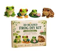 Générique Kit Animaux en Perles - Adorable Ensemble De Mini Jouets Colorés Faits Main | Kit Broderie De Perles Animaux,pour Foyer Maison Bureau Salle de hambre Salon Intérieur Famille