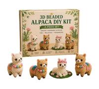 Générique Kit Animaux en Perles | Set de Jouets Miniatures Mignons Faits Main et Colorés - Loisirs Créatifs Animaux En Perles | Pour Adultes Famille Débutants Maison Intérieur Salle Classe