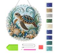 Générique Kit Art Perles Panneau Rond DIY Pour Porte Avec Chaîne