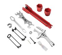 Générique Kit e Lavabo Réglable, robuste, antirouille, 9 pièces | Kit clés pour évier, lavabo et robinet Pour Salle de Bain, Sous-Sol, Garage, Cellier, Buanderie, Atelier, Appartement,