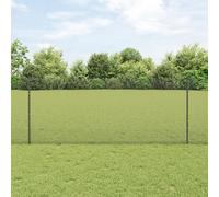 Générique Kit clôture Poules Fil de Fer Set de 2 Gris Métal, Fil PVC,Poteaux & traverses de clôture,18.81KG-3336597