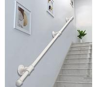 Générique Kit Complet de Fixation pour Rampe d'escalier en métal Blanc et Fer forgé, avec Support antidérapant pour Une Utilisation intérieure et extérieure, idéal pour Les Personnes handica