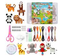 Générique Kit Créatif en Feutrine | Amélioration des Compétences Pratiques,Kit De Loisirs À Thème Animal En Feutre - Pour Débutants Garçons Filles Étudiants Salon Chambre Studio Fête Salle De