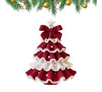 Générique Kit Crochet Débutants,Kit Tricot Crochet Arbre de Noël - Ensemble Complet Cadeau pour Amis Collègues Famille