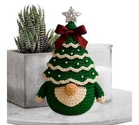 Générique Kit Crochet Débutants Noël | Kit Créatif Lutin de Noël au Crochet pour Débutants - Set de Laine Facile pour Créations de Vacances à la Maison Adultes Adolescents Femmes