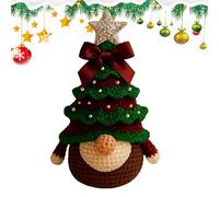 Générique Kit Crochet Mignon - Kit Créatif Lutin de Noël au Crochet pour Débutants,Set de Laine Facile pour Créations de Vacances à la Maison Adultes Adolescents Femmes