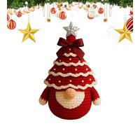 Générique Kit Crochet Noël - Coffret Tricot Crochet Lutin de Noël,Set Artisanal Anti-Stress pour Projets Scolaires Détente en Famille Loisirs Créatifs