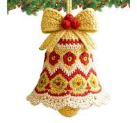 Générique Kit Crochet Noël | Décorations Clochettes Faciles | Set Créatif Loisirs Débutants | Kit DIY 8x8x6cm Avec Fil, Crochet Et Instructions, Idéal Pour Cadeaux Fêtes, École, Déco Maison Et Jardin